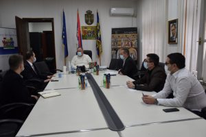 LESKOVAC: Radni sastanak dr Gorana Cvetanovića i predstavnika kompanije „Telekoma“