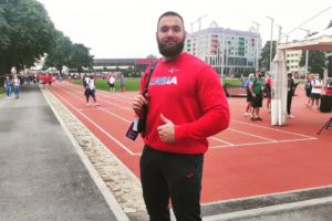 VLASOTINCE: Bogdan Zdravković, bacač kugle, u finalu Evropskog prvenstva u atletici