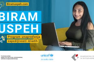 UNICEF u Srbiji: Novi program za unapređenje zapošljavanja mladih „Biram uspeh“
