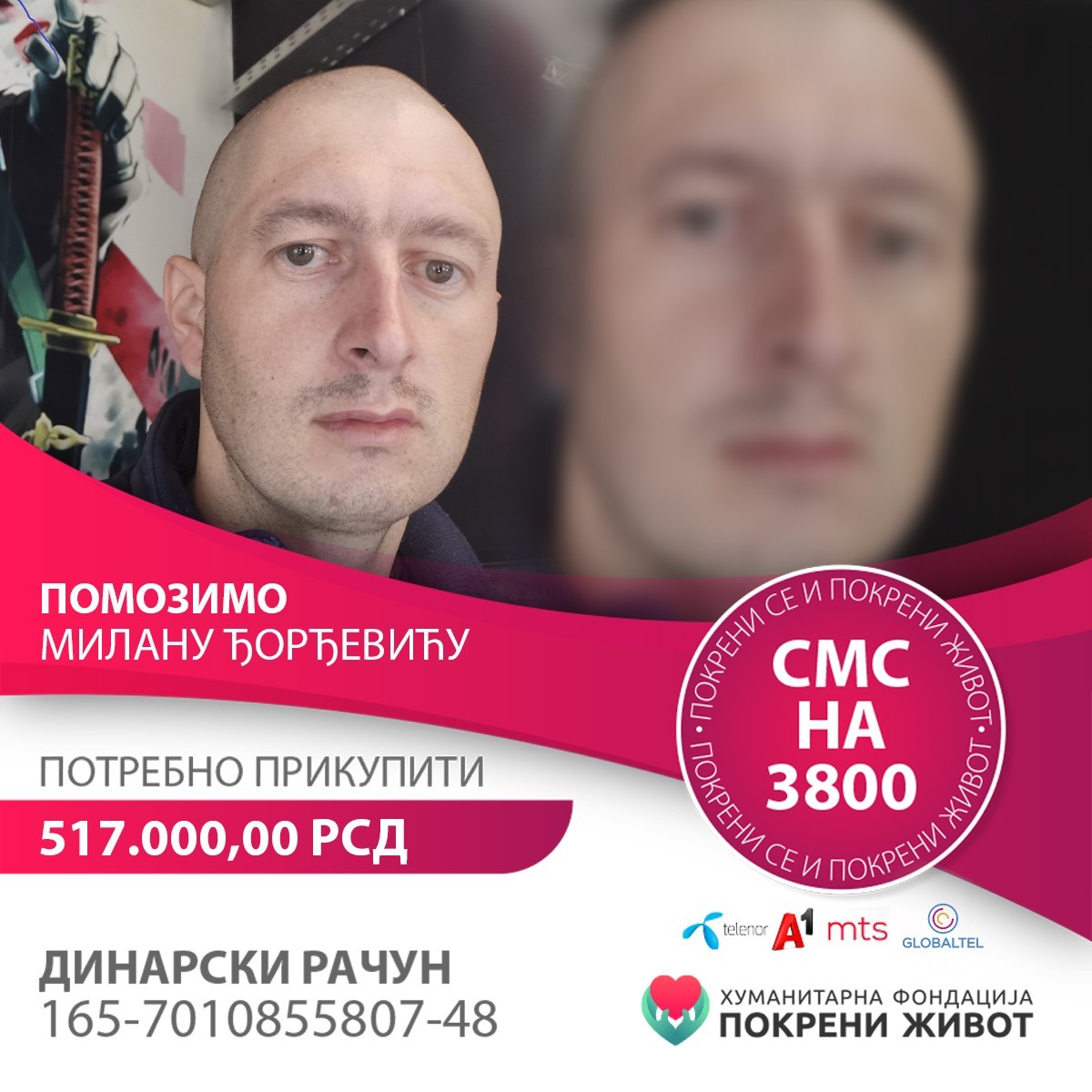 Fondacija pokreni život: Pomozimo Milanu Đorđeviću iz Gložana kod Vlasotinca Fondacija pokreni život: Pomozimo Milanu Đorđeviću iz Gložana kod Vlasotinca