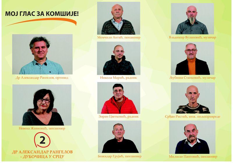 Izvori – Leskovac: U MZ „Milentije Popović“ lista Grupa građana „Dr Aleksandar Rangelov – Dubočica u srcu“