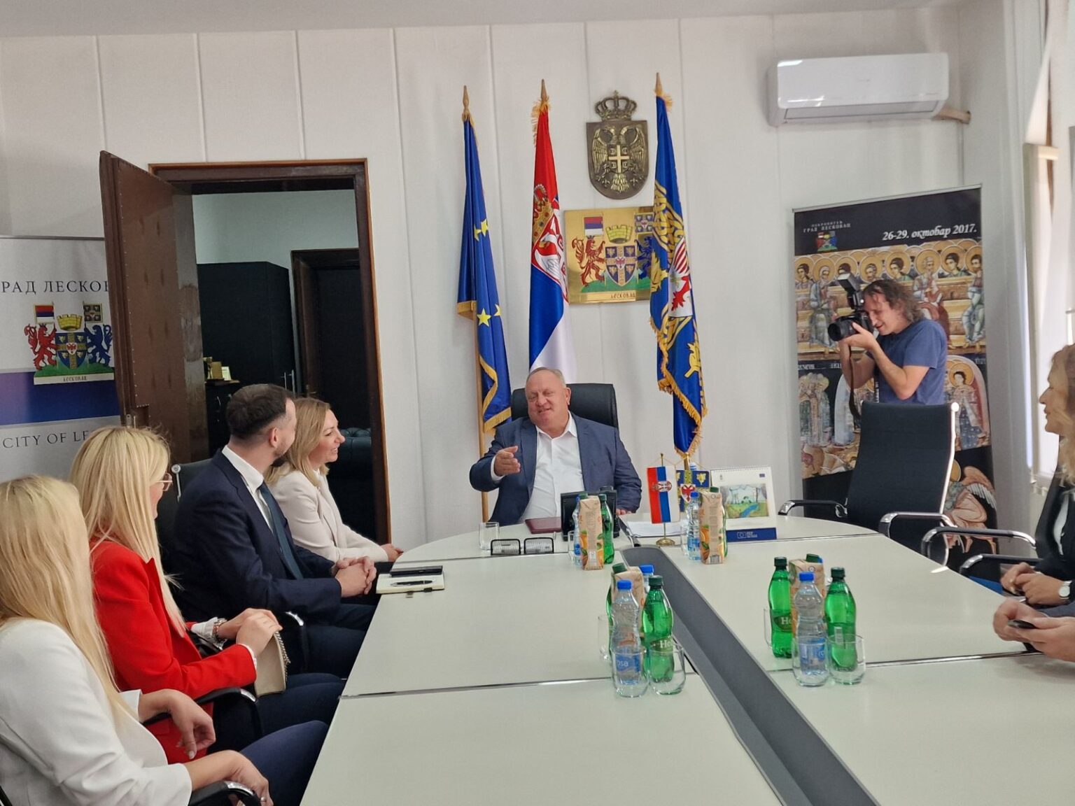 Ministarka Tatjana Macura posetila Leskovac, razgovarala sa gradonačelnikom dr Goranom Cvetanovićem