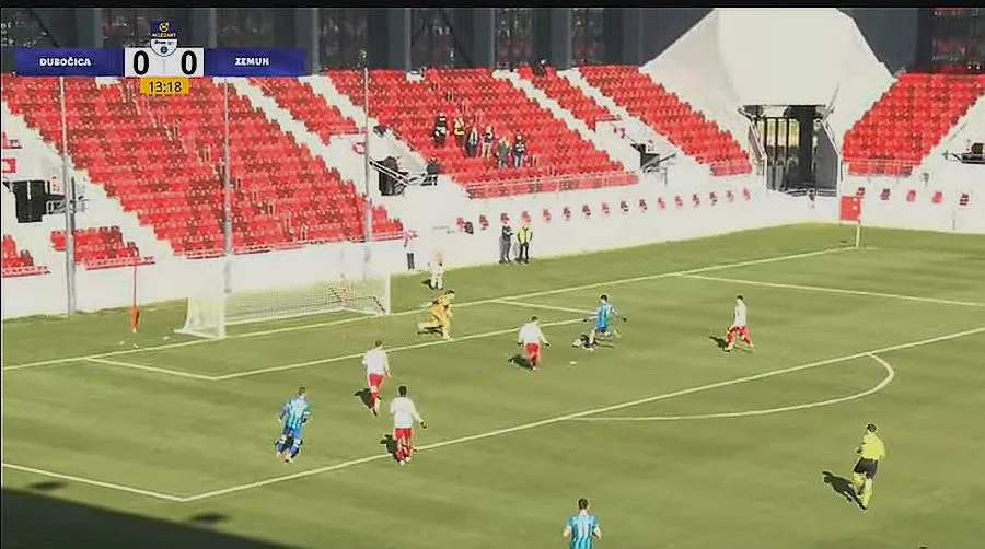 Prva liga Srbije: GFK Dubočica – Zemun 1:5