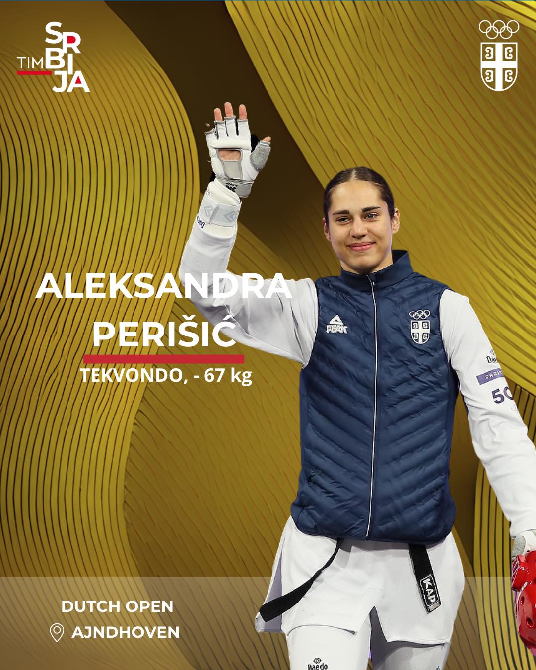 Olimpijski komitet Srbije: Aleksandra Perišić osvojila zlatnu medalju