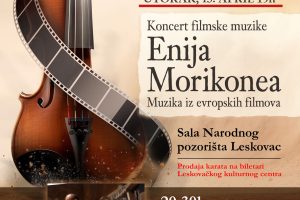 Leskovac: Novi termin za realizaciju koncerta filmske muzike Enija Marikonea