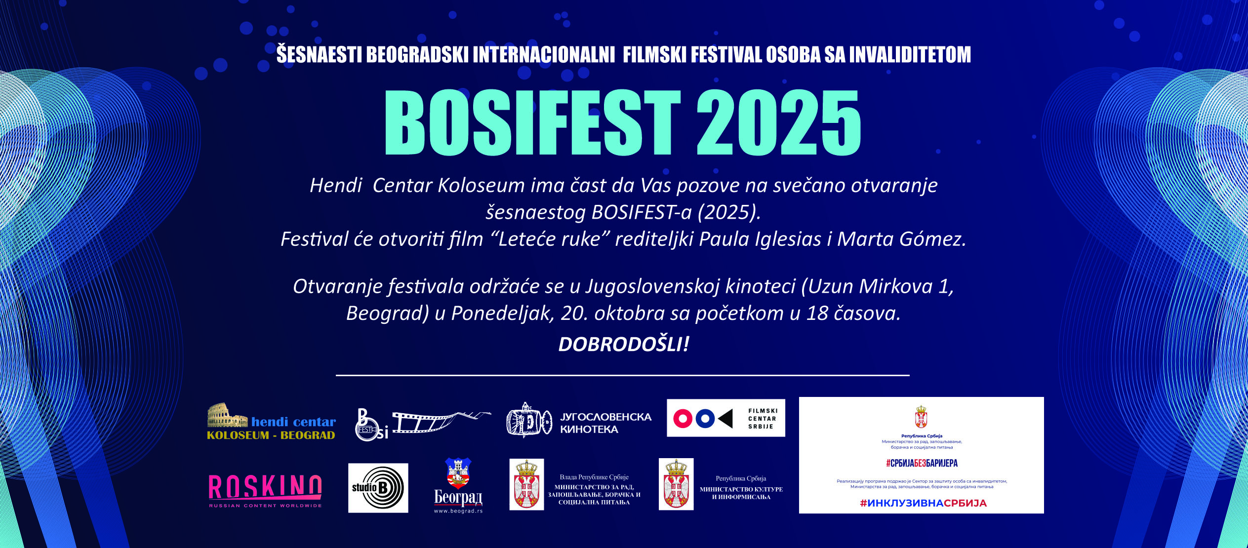 Šesnaesti Beogradski internacionalni filmski festival osoba sa invaliditetom pod sloganom OKEAN MOGUĆNOSTI– Bosifest 2025.