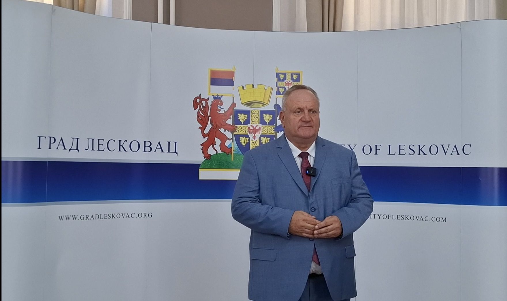 Krsnu slavu Mitrovdan građanima čestitao dr Goran Cvetanović, gradonačelnik Leskovca
