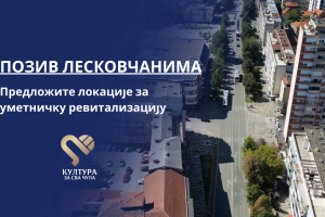 Leskovac: Prestonica kulture Srbije 2026. godine – poziv sugrađanima