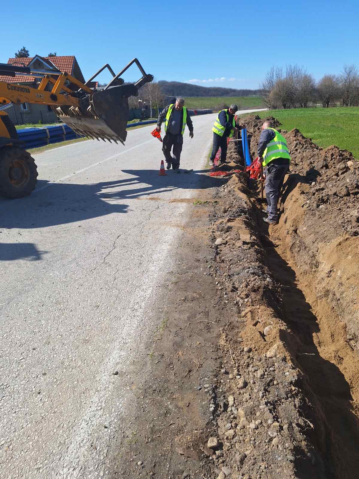 Leskovac – Grdelica: Završni radovi na izgradnji vodovdne mreže od mosta na Kozaračkoj reci do sela Dobrotina
