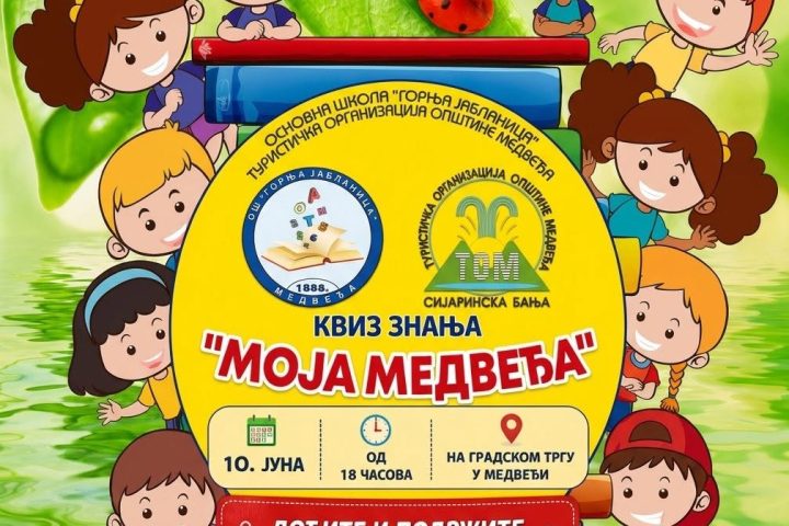 Turistička organizacija: Kviz znanja „Moja Medveđa“, 10. juna u 18 časova