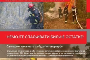 Leskovac: Požar na otvorenom u ataru sela Grajevca