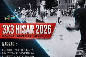 Leskovac: Noćni turnir u basketu 3×3 – Hisar 2026.